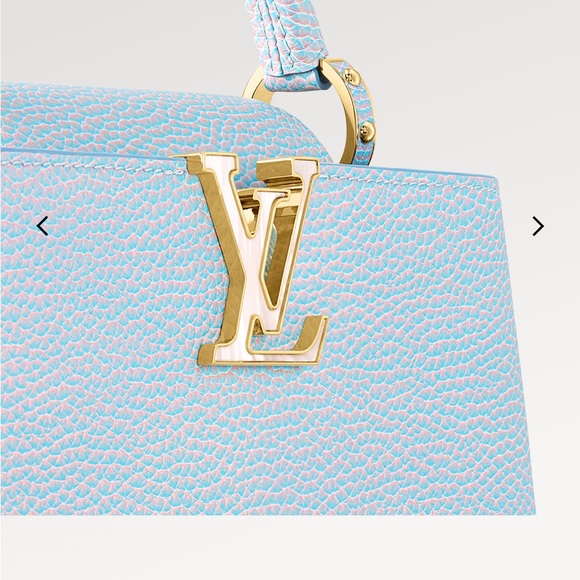 BRAND NEW AUTHENTIC CAPUCINES LOUIS VUITTON PURSE! RARE LILAC-BLUE-PINK color - Picture 11 of 15